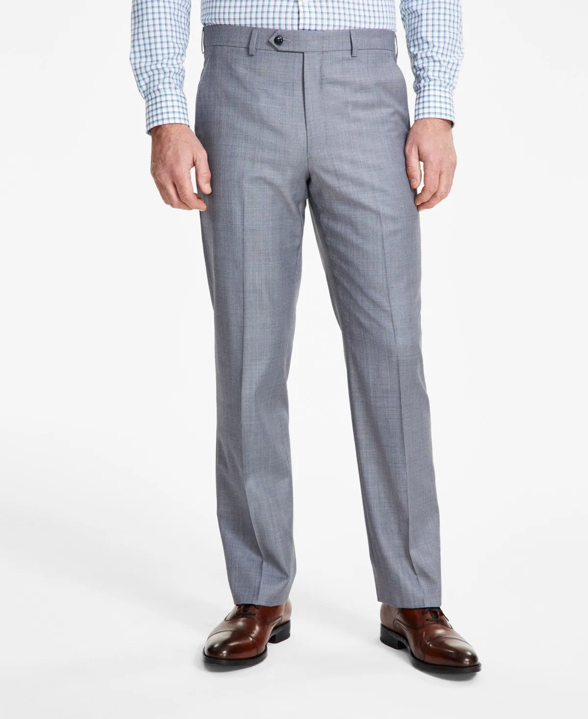Michael Kors Mens Classic fit Dress Pants 33 / 30 Grey Solid Stretch
