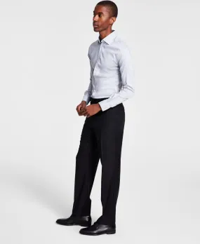 Michael Kors Mens Classic fit Dress Pants 38 / 32 Black Solid Stretch