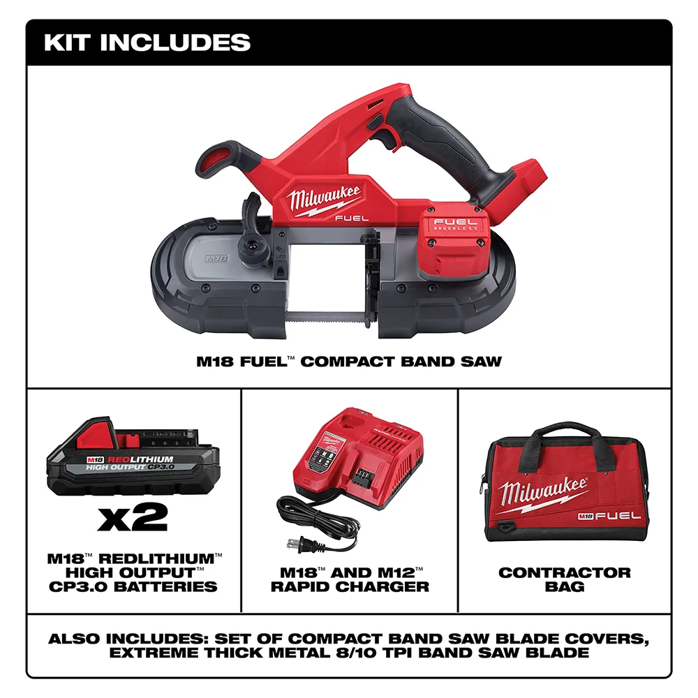 Milwaukee M18 Fuel Compact Band Saw Kit