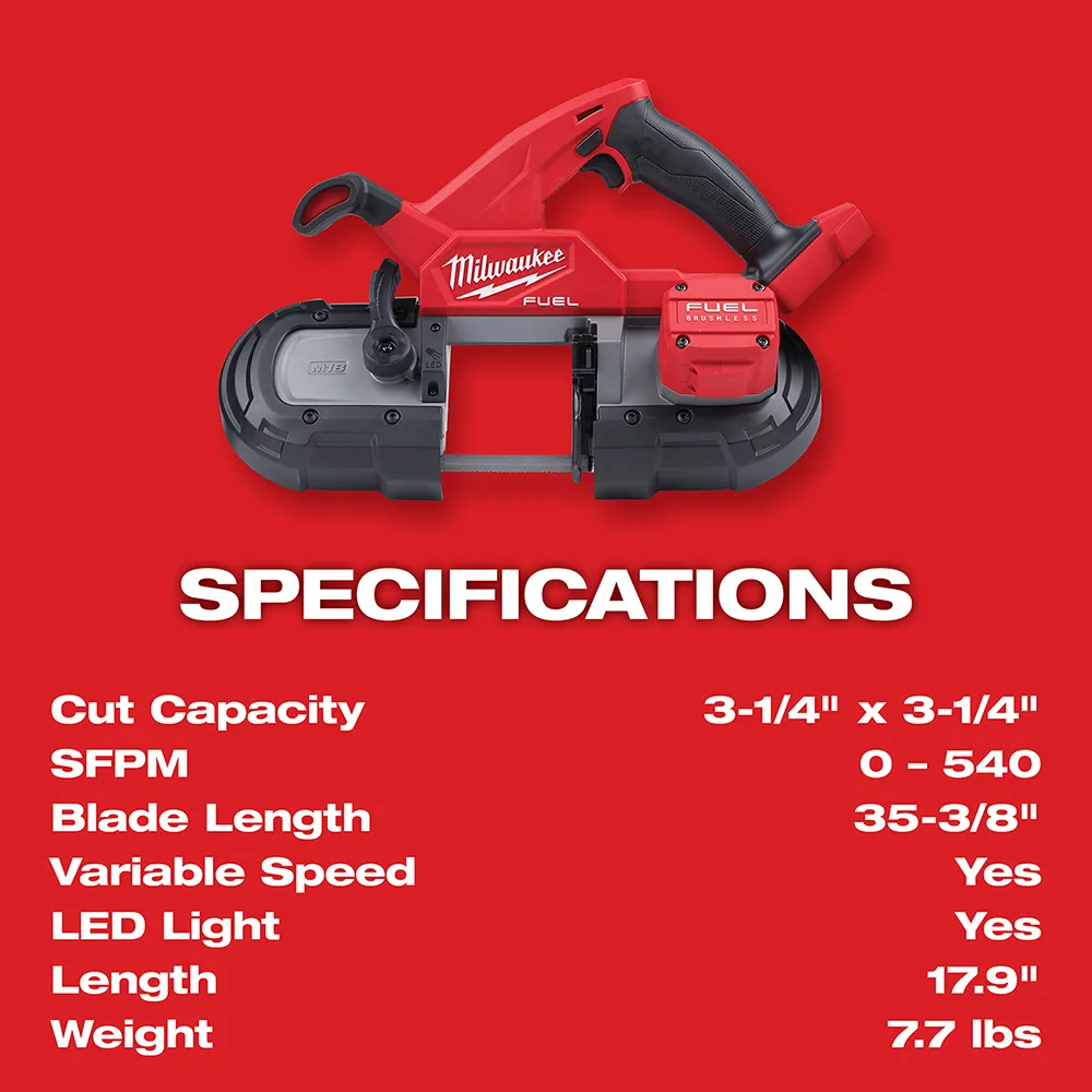 Milwaukee M18 Fuel Compact Band Saw
