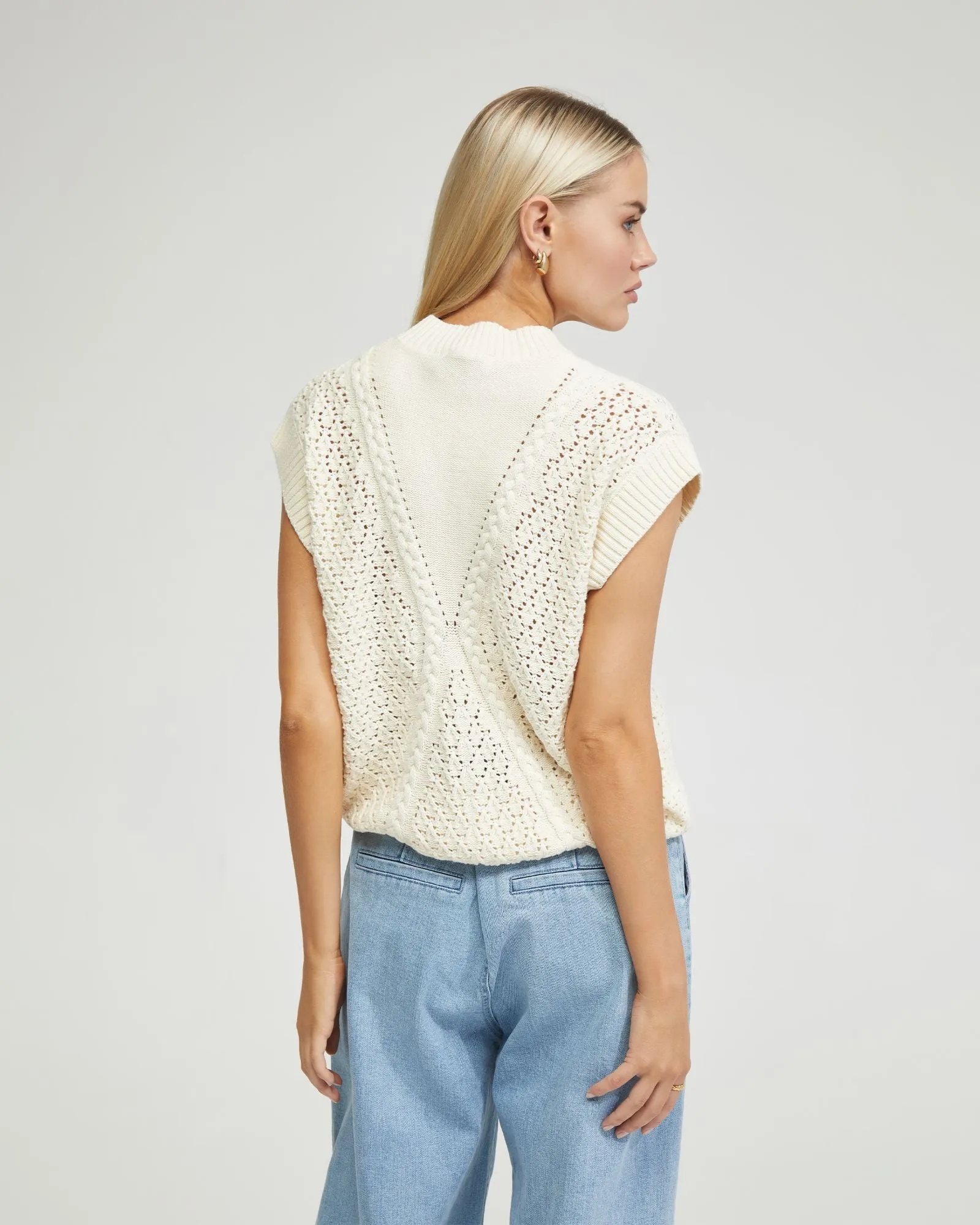 Monica Cable Knit Vest