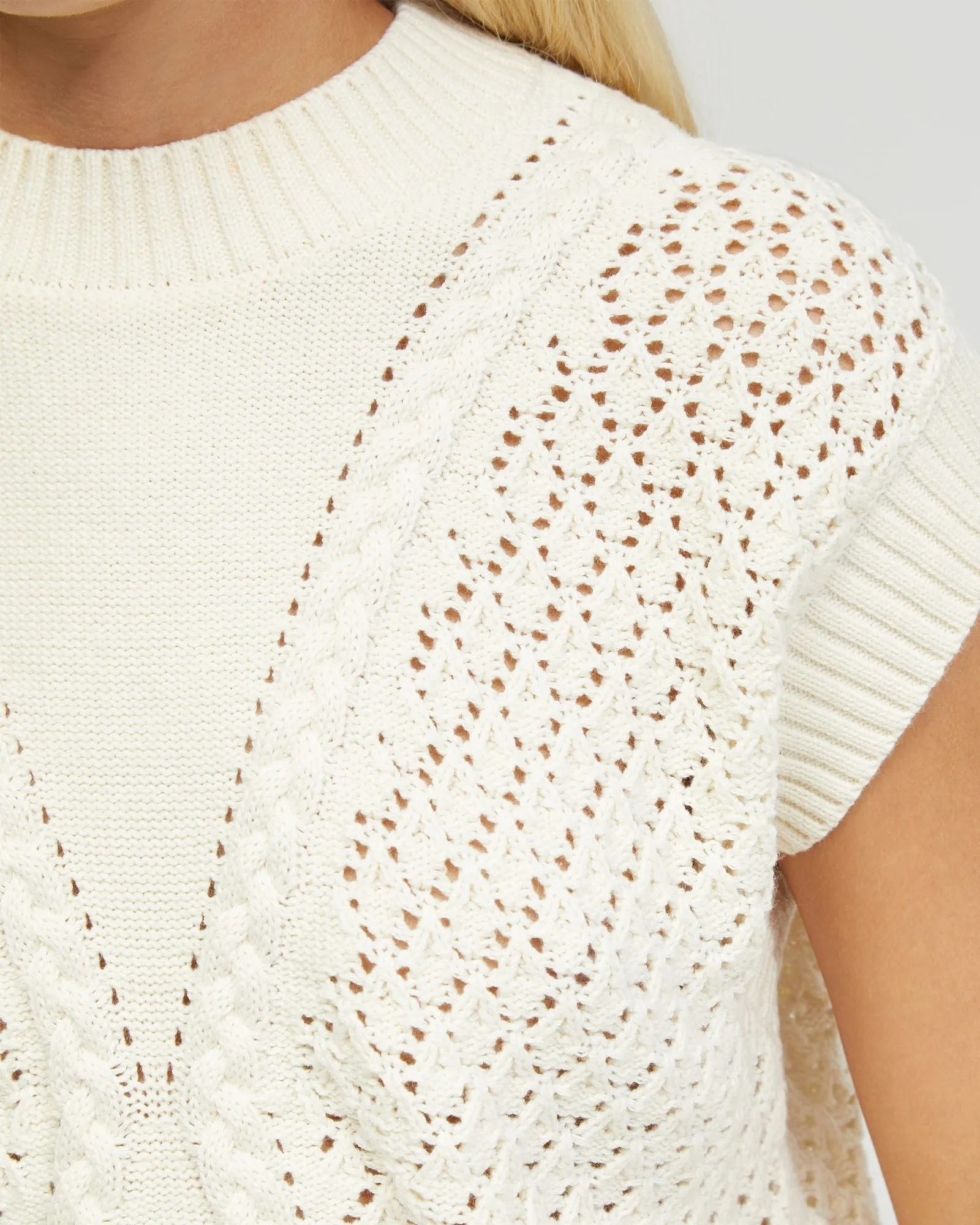 Monica Cable Knit Vest