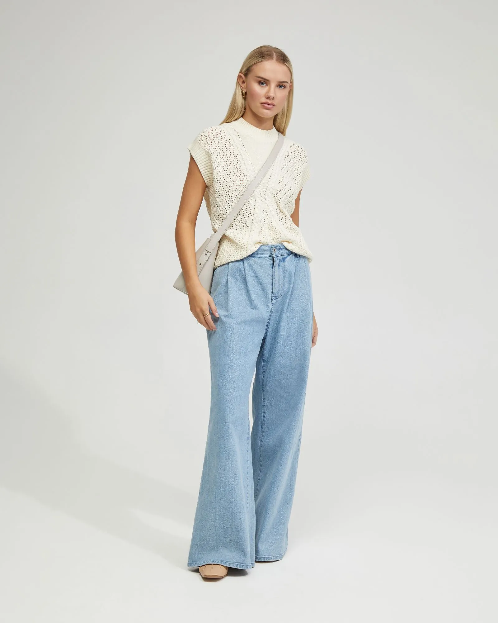 Monica Cable Knit Vest