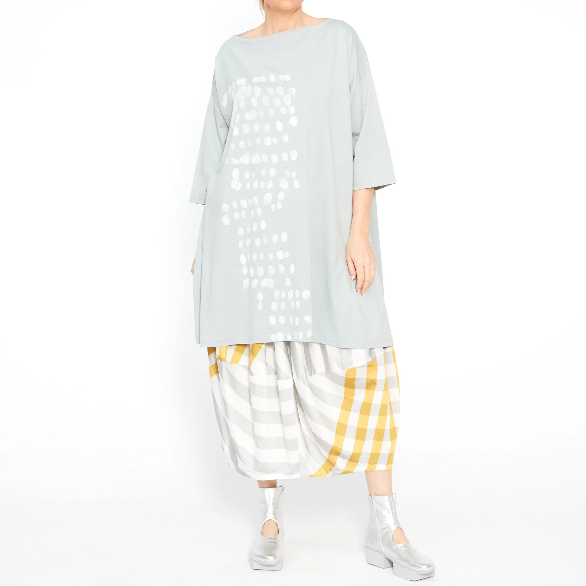 MU241023 Spot Tunic in Blue