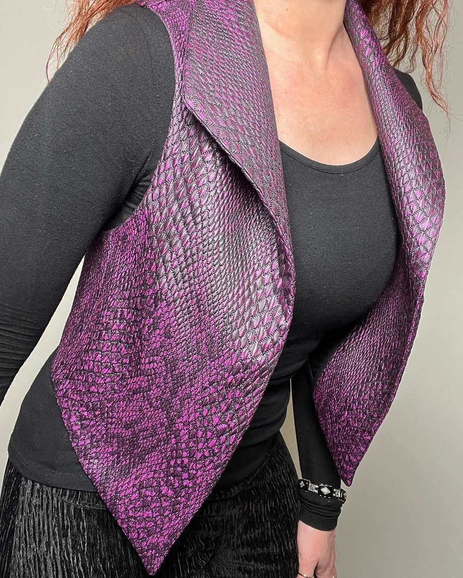 Nikita Vest - Purple Snakeskin