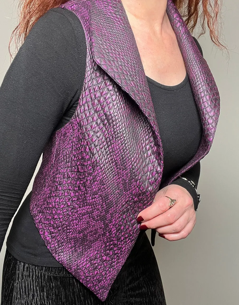 Nikita Vest - Purple Snakeskin