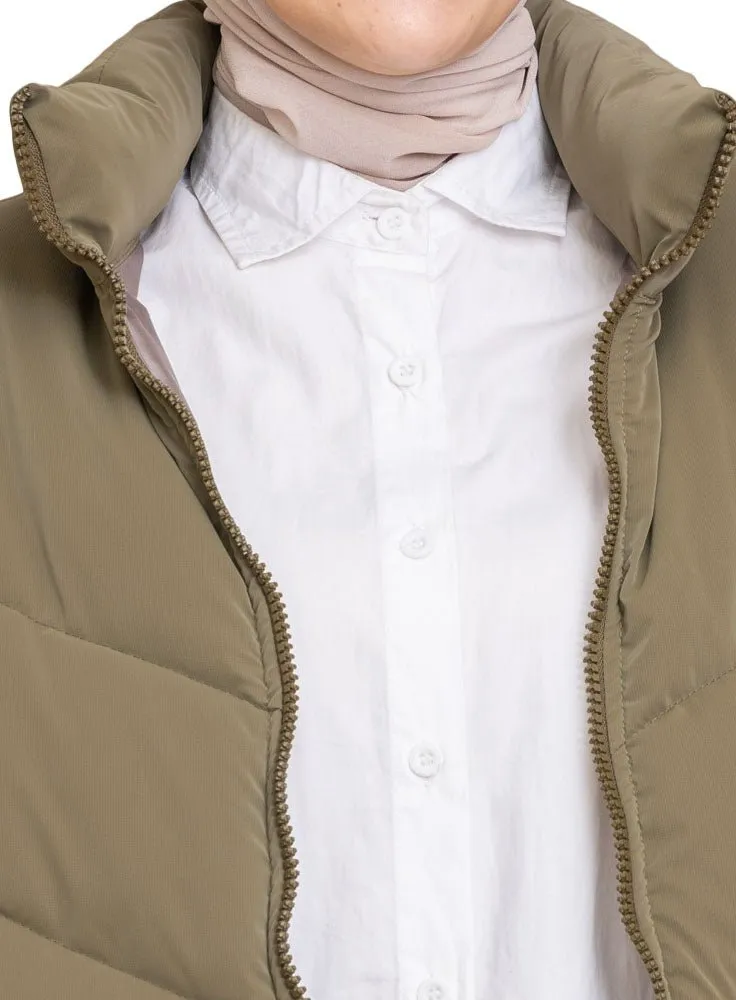 Olive Puffer Jacket 11