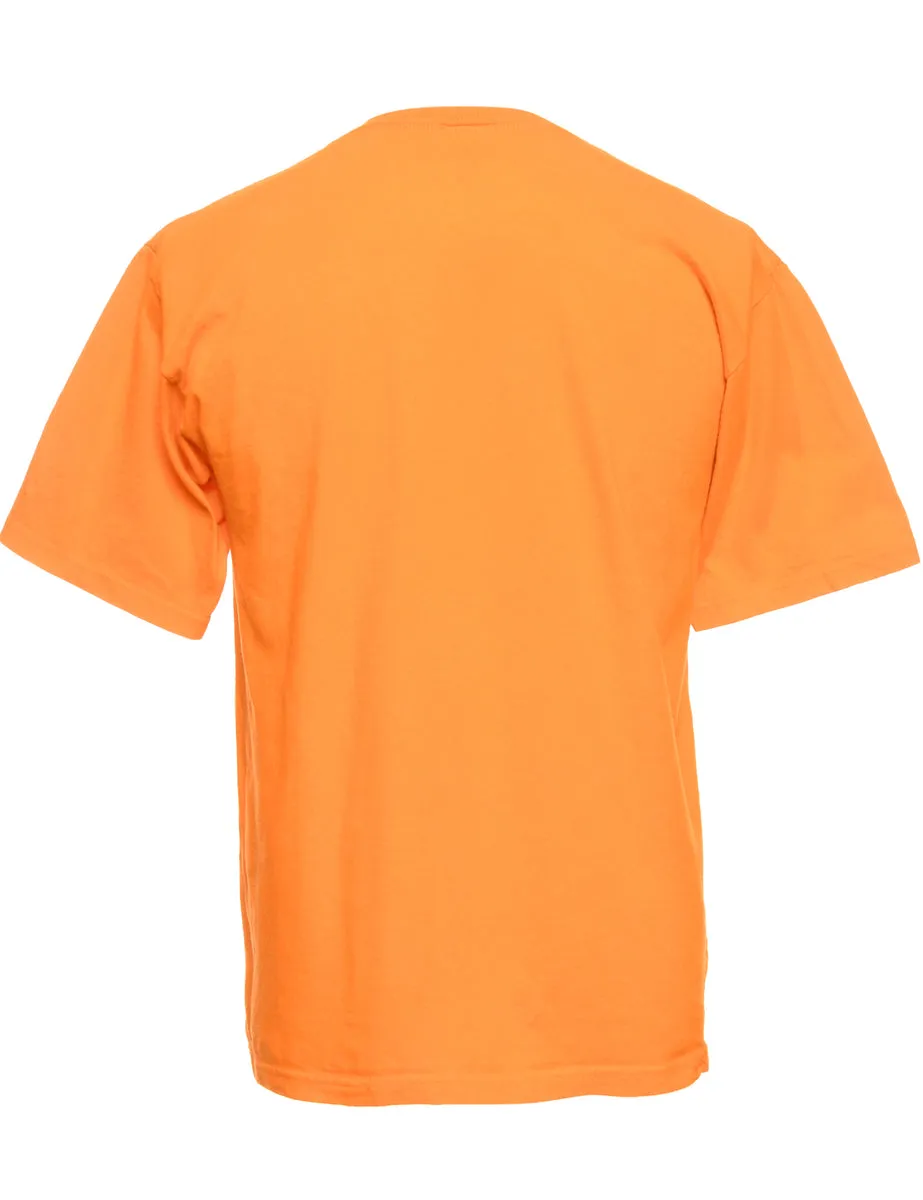 Orange Anvil Printed T-shirt - XL
