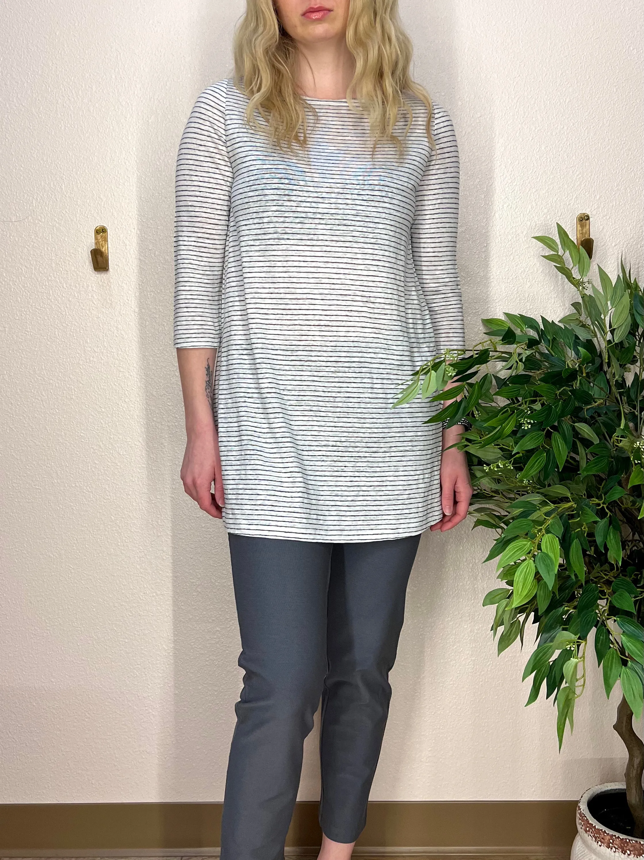 Organic Linen Jersey Stripe Tunic