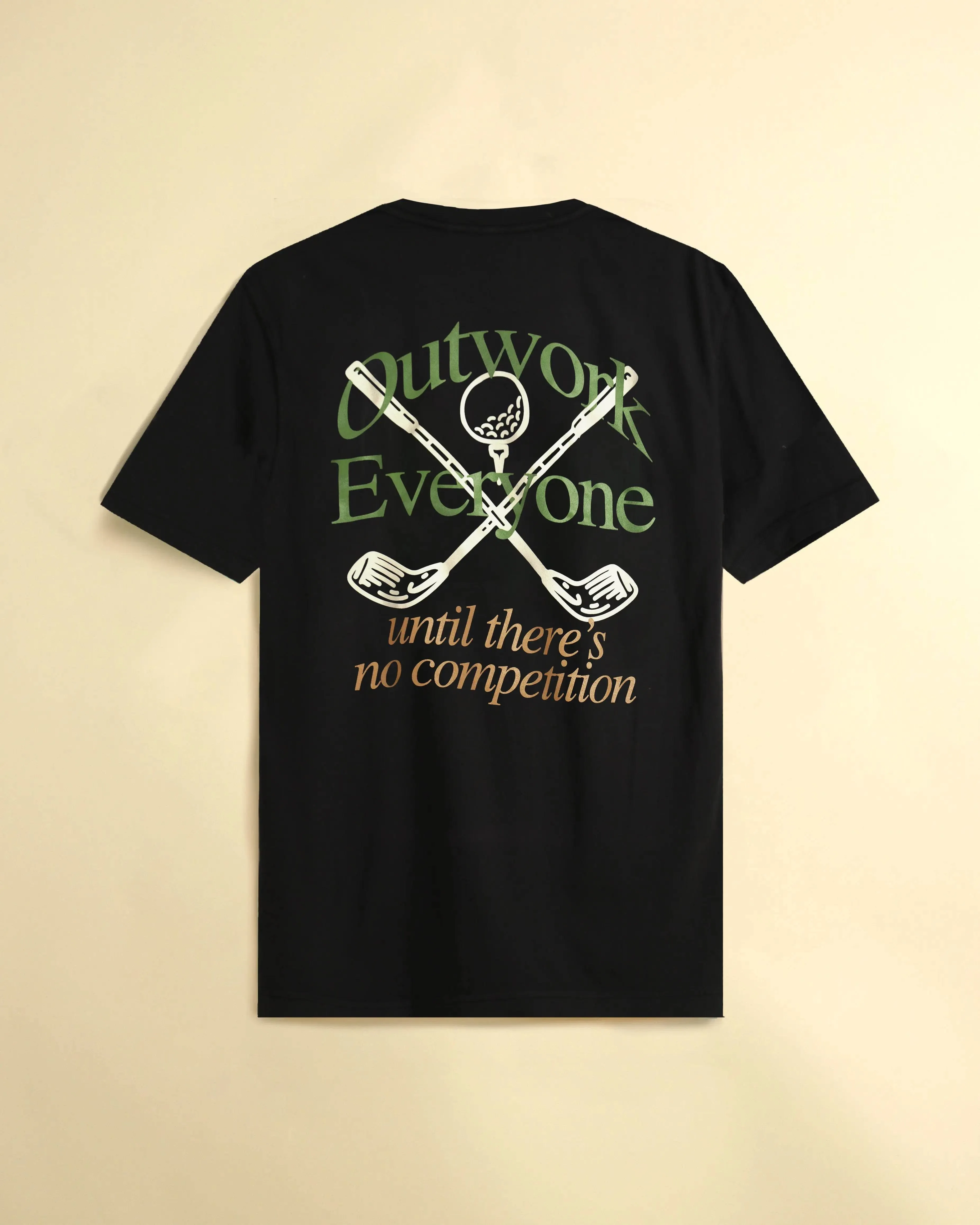 Outwork Everyone Golf - Black T-Shirt