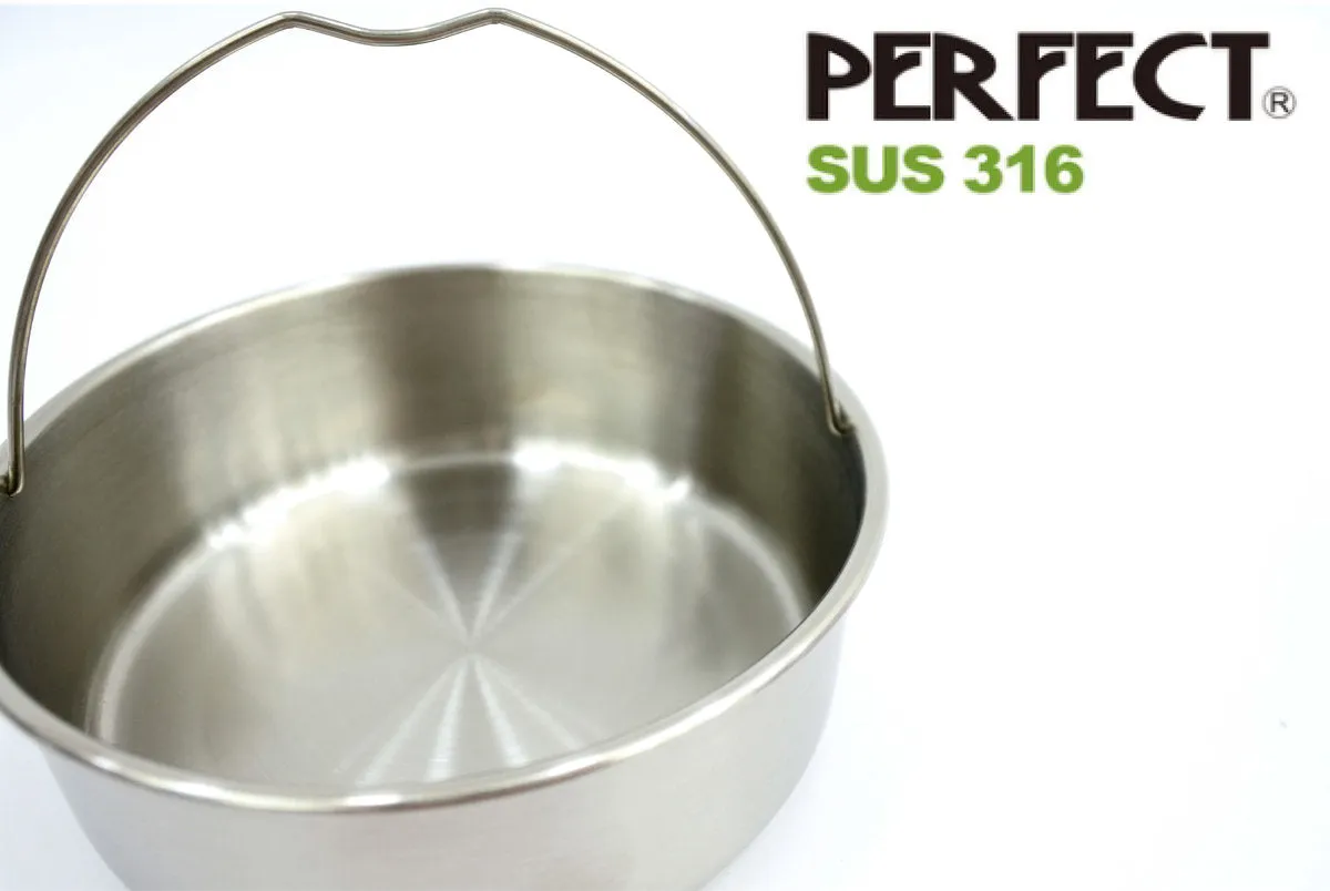 PERFECT - 316 Stainless 2 Layers Vaccum Food Jar (12/14cm)(Pink or Black)