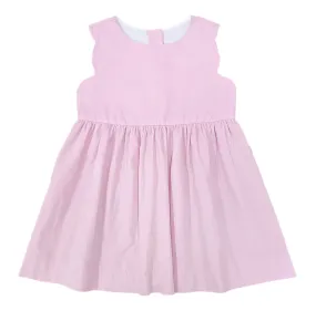 Pink Cord Savannah Scalloped Jumper