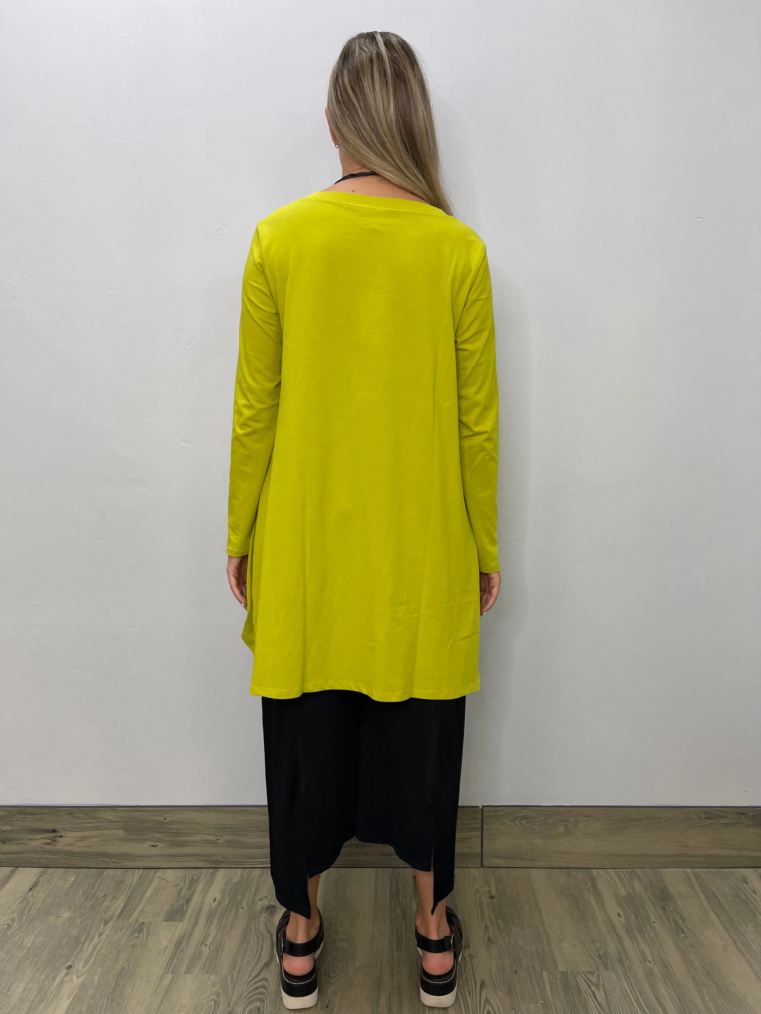 Pistachio V Neck Swing Tunic