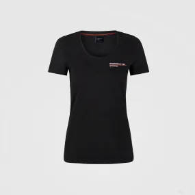 Porsche Womens T-Shirt, Motorsport, Black, 2022