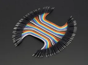 Premium Male/Male Jumper Wires - 40 x 3" (75mm)