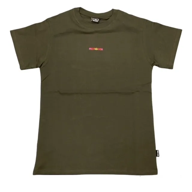 Propaganda T-shirt Ribs Gradient 106 06 verde militare
