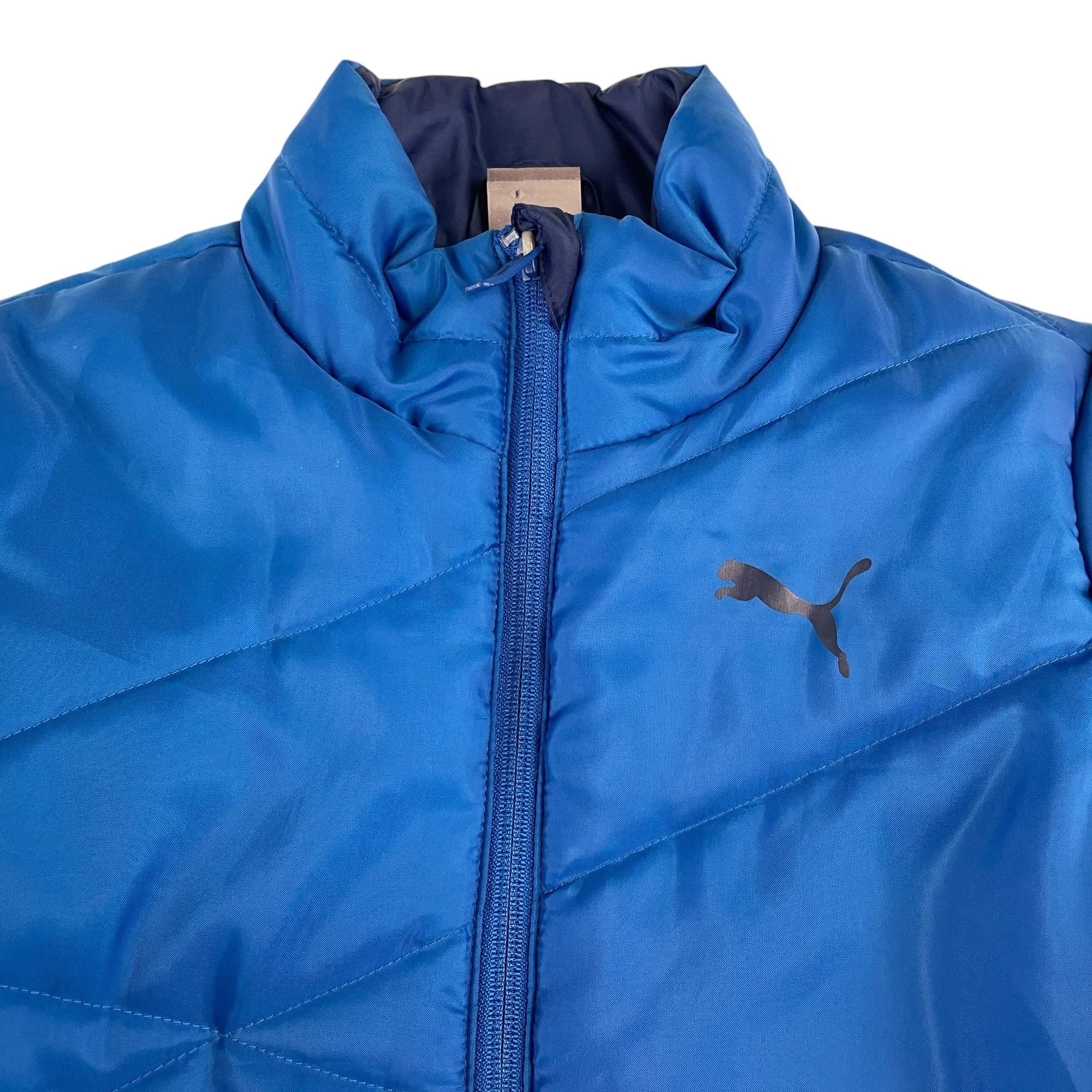 Puma jacket 7-8 years royal blue light puffer with zipper