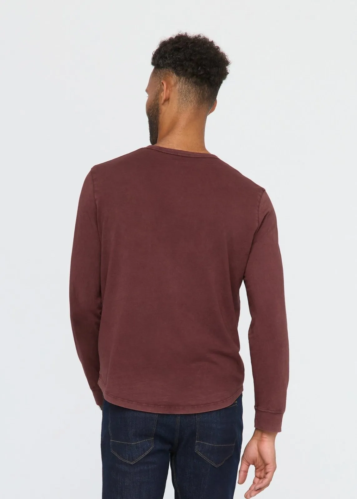 PurePima Vintage Henley - Washed Red Rock