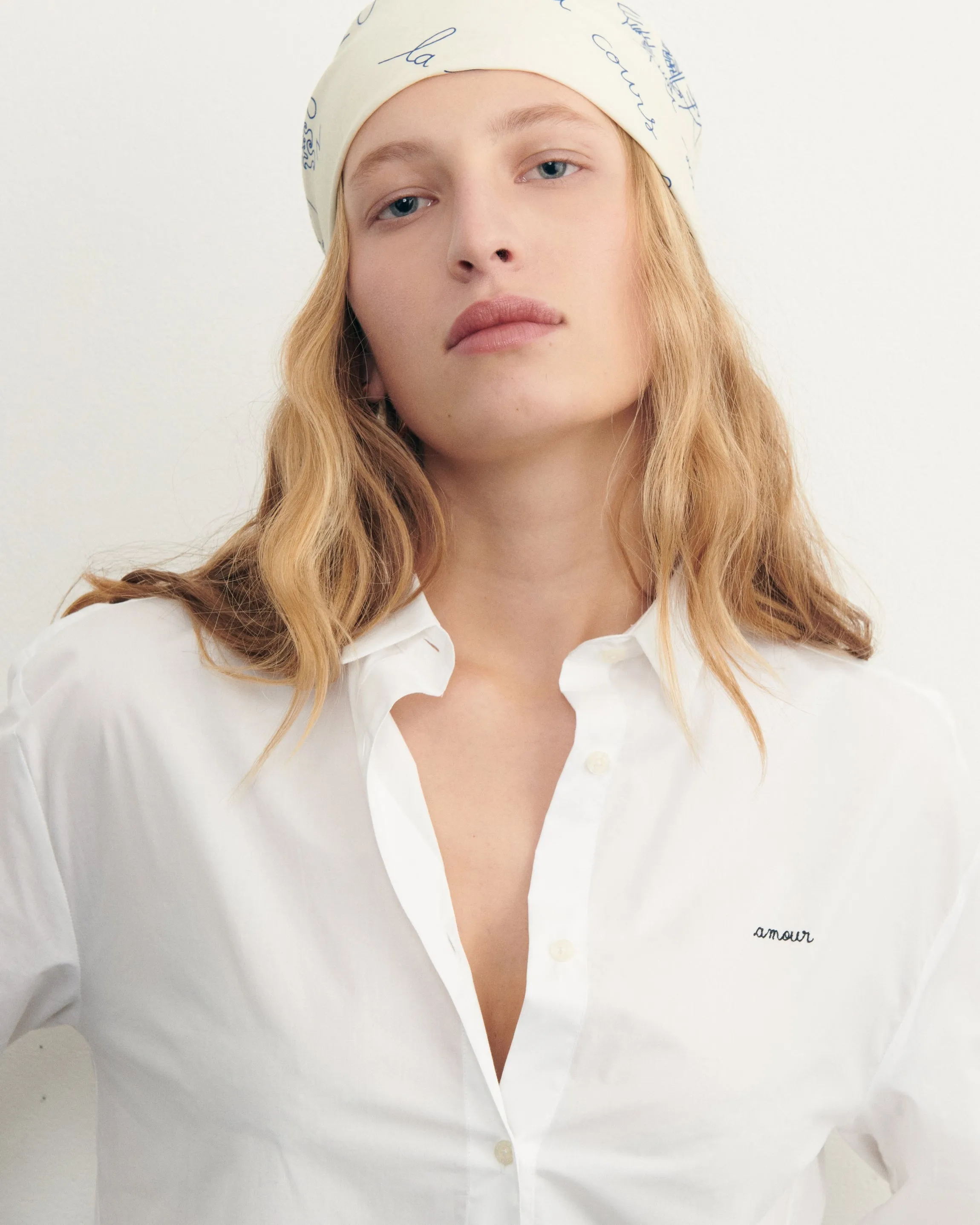 "Amour" saint ger poplin shirt