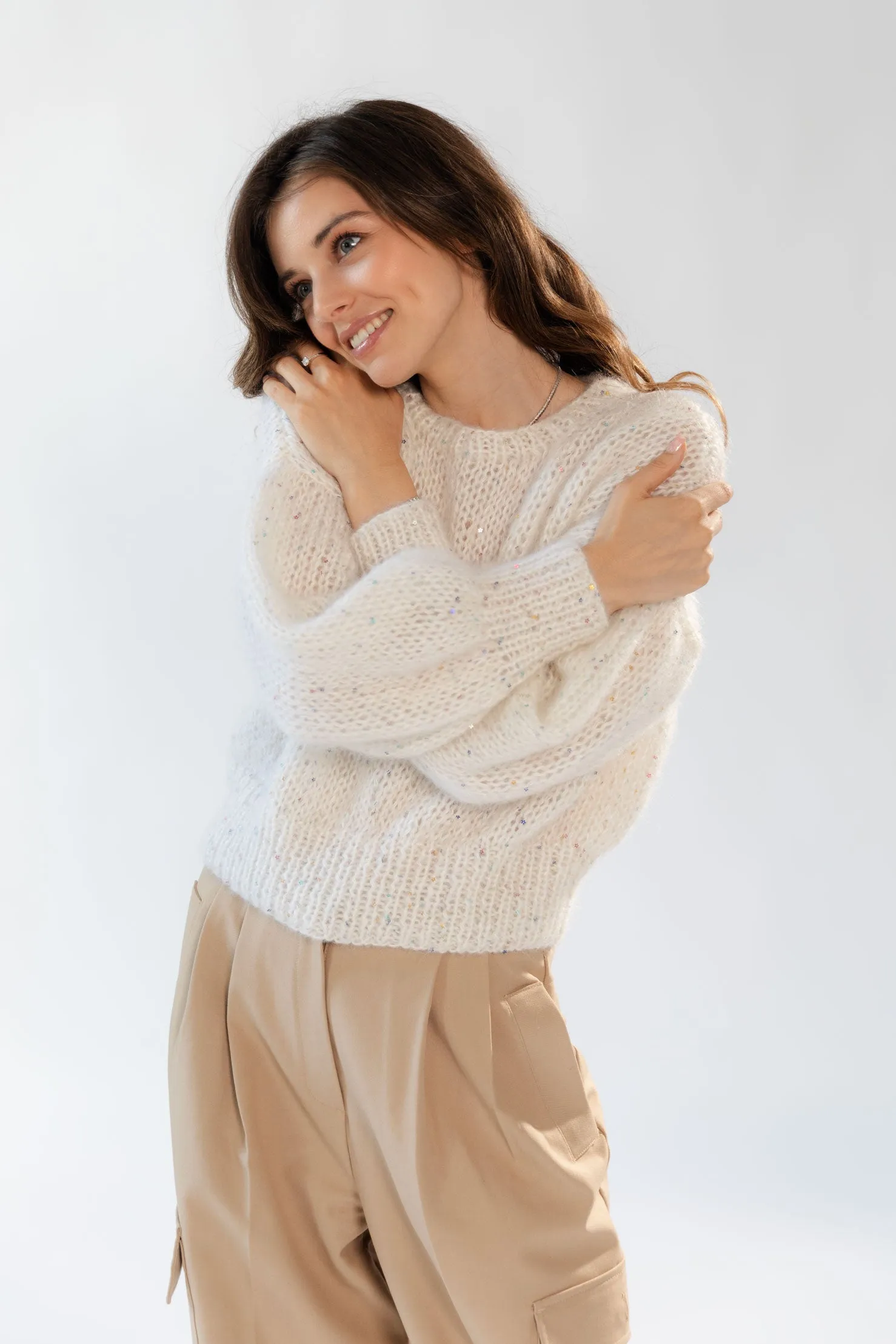 "Forget-Me-Not" Mohair Sweater