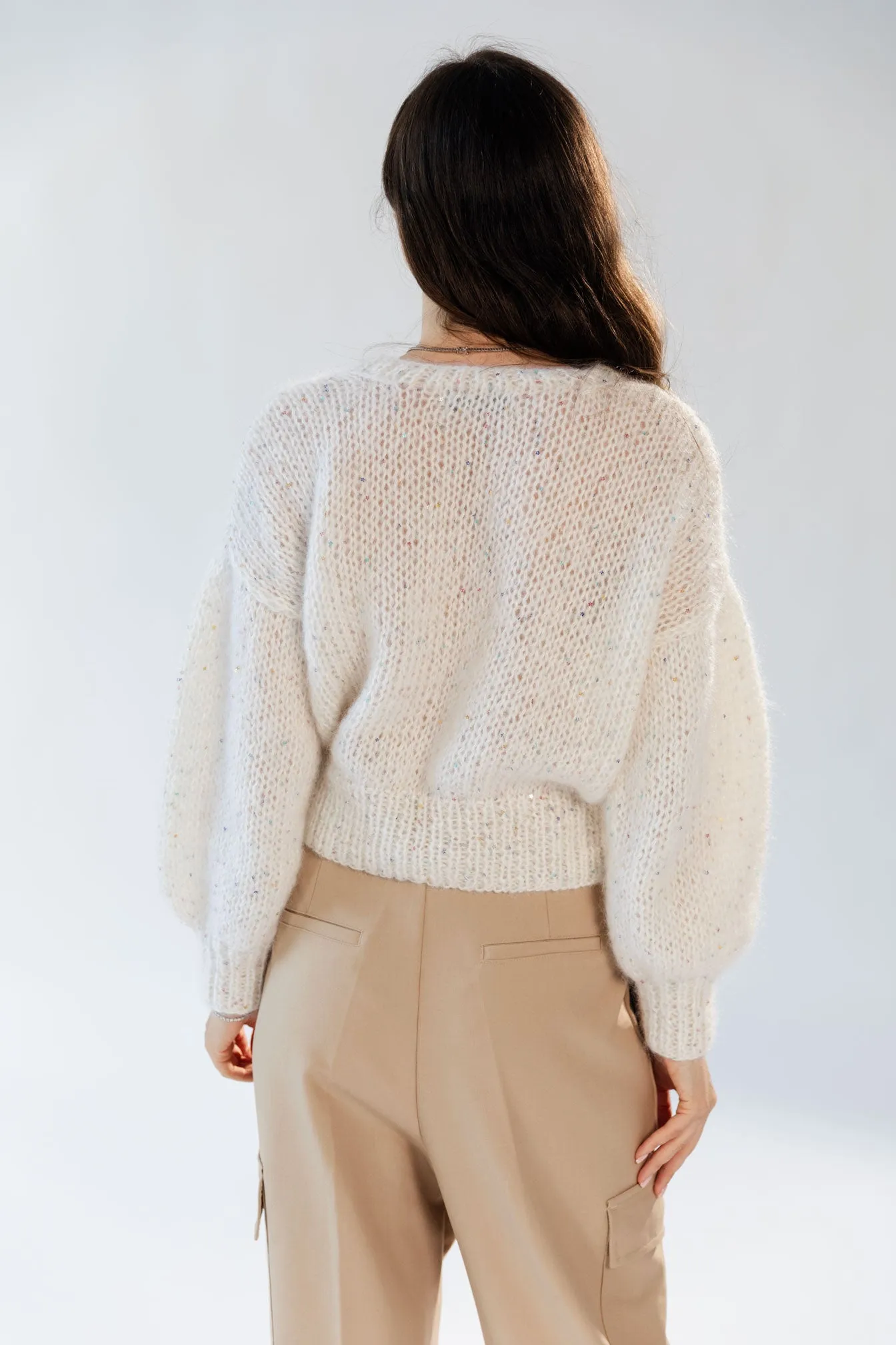 "Forget-Me-Not" Mohair Sweater