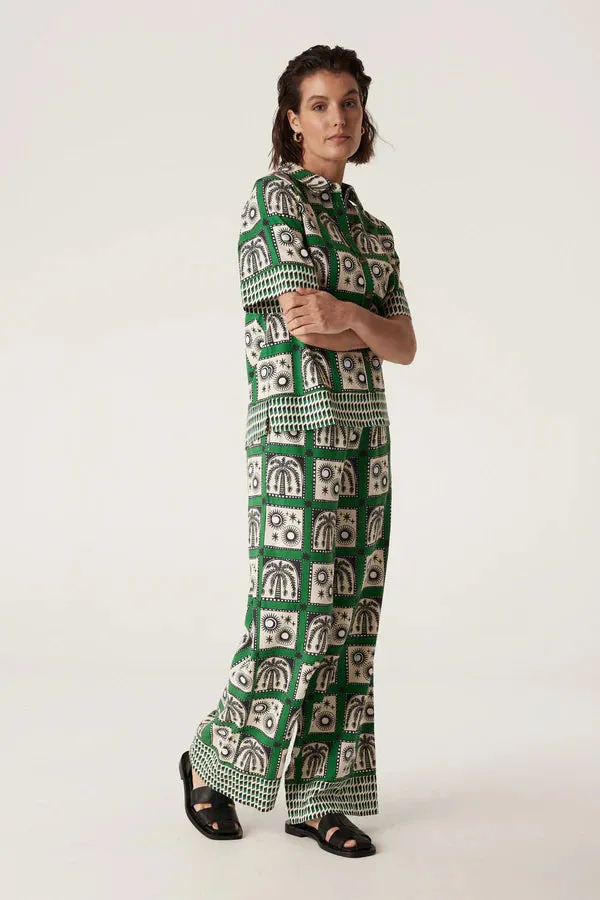 RAFFLES SHIRT | Green Print
