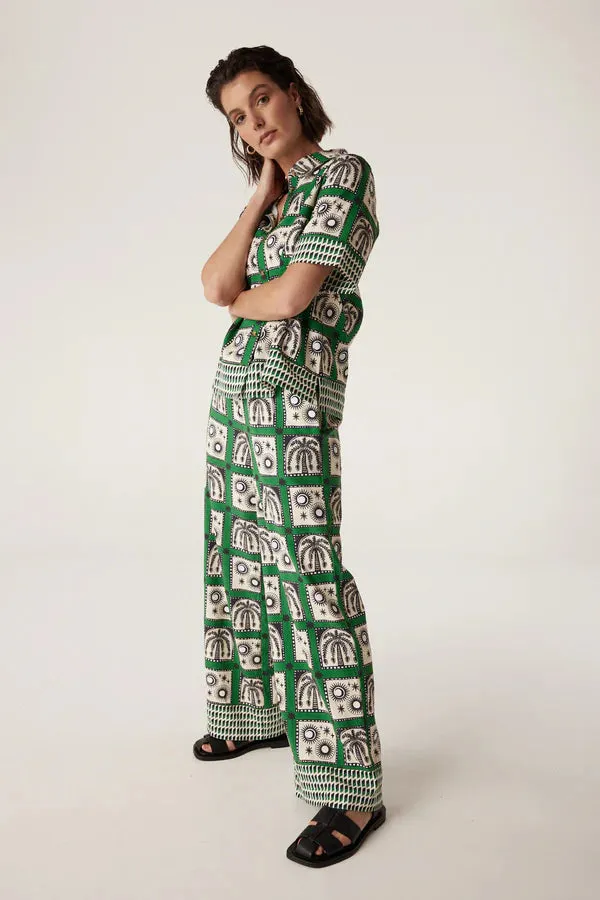 RAFFLES SHIRT | Green Print