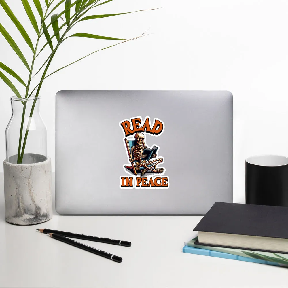 Read in Peace Bubble-free stickers