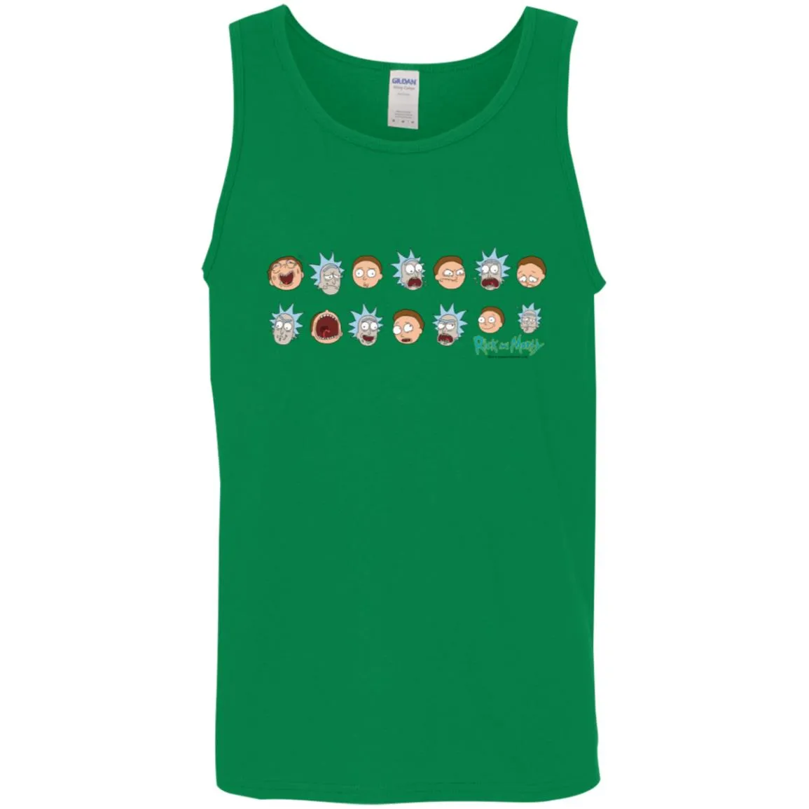 Rick And Morty Expressions Men Tank Top