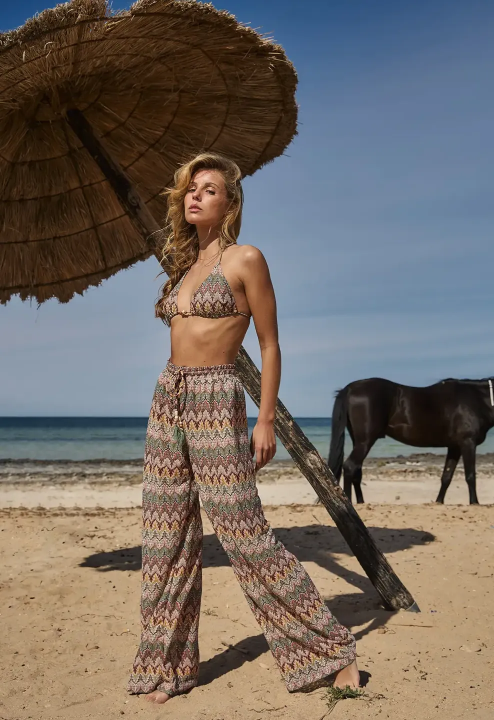 Rose Blush Broderie Beach Pants *LAST ONE - Sz L*