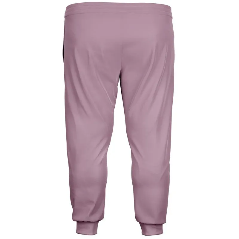 Shaded Pale Pastel Magenta Brown Joggers | Unisex | with PLUS sizes | C0M30Y0K30