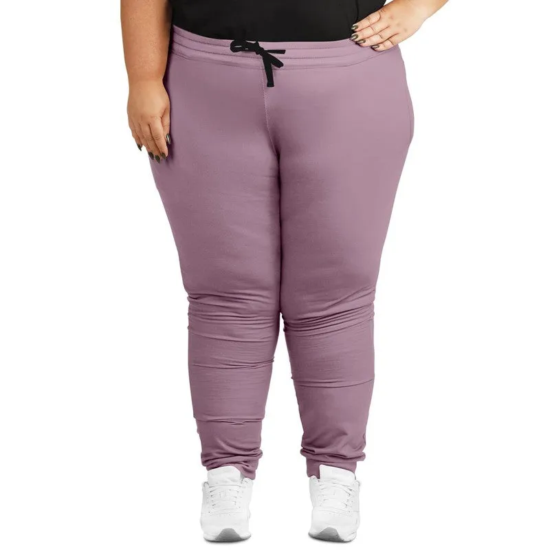 Shaded Pale Pastel Magenta Brown Joggers | Unisex | with PLUS sizes | C0M30Y0K30