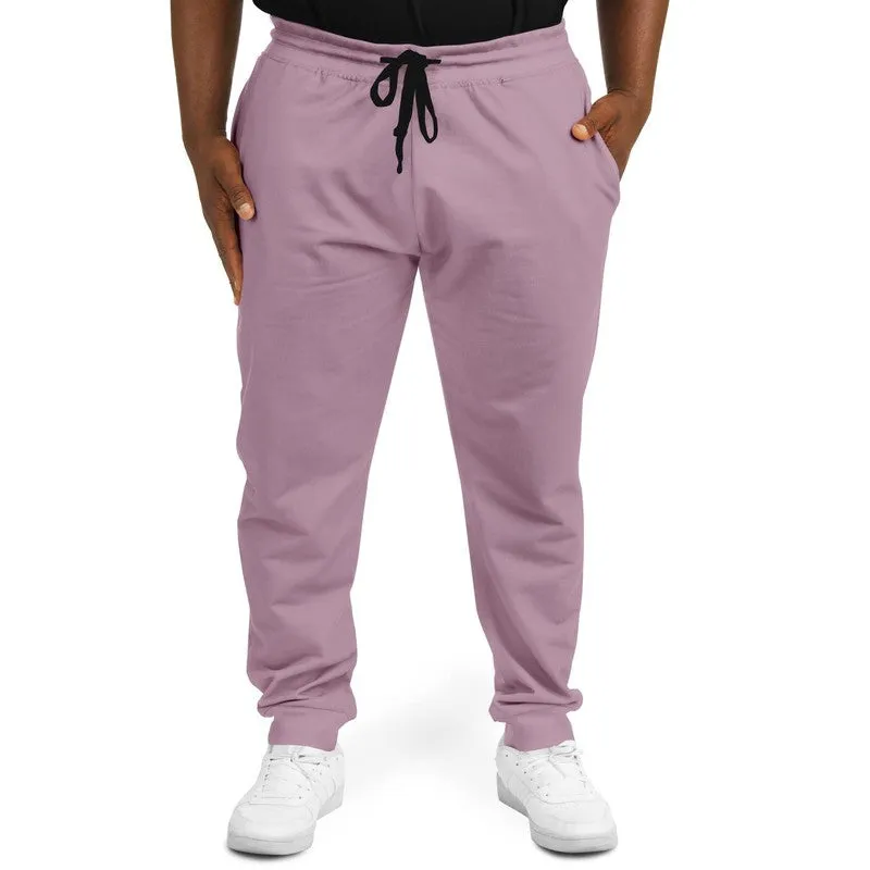Shaded Pale Pastel Magenta Brown Joggers | Unisex | with PLUS sizes | C0M30Y0K30