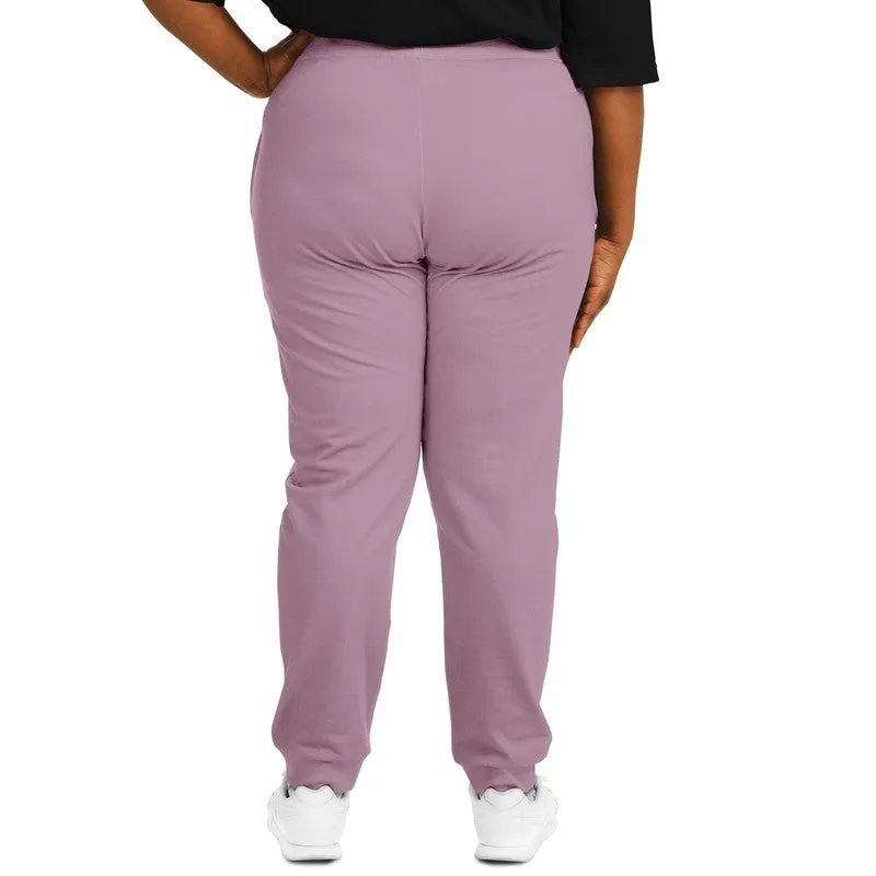 Shaded Pale Pastel Magenta Brown Joggers | Unisex | with PLUS sizes | C0M30Y0K30