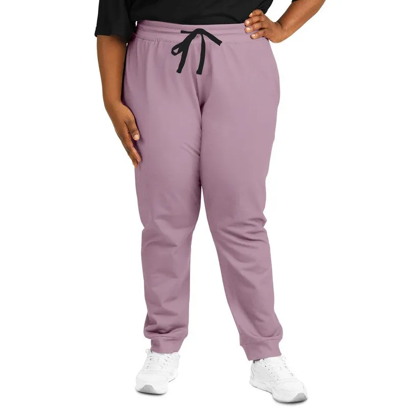 Shaded Pale Pastel Magenta Brown Joggers | Unisex | with PLUS sizes | C0M30Y0K30