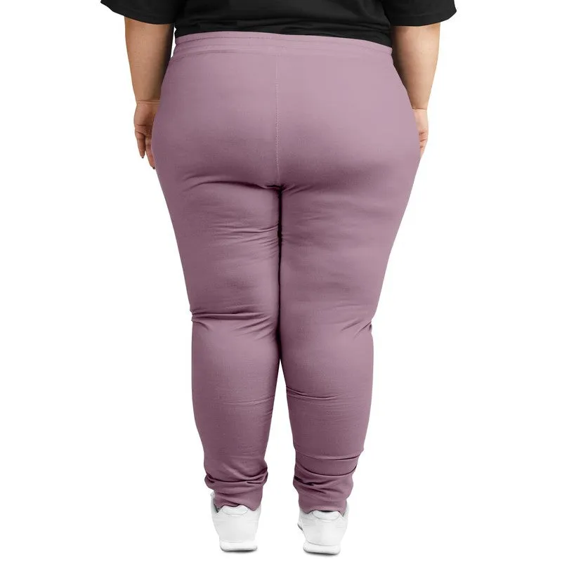 Shaded Pale Pastel Magenta Brown Joggers | Unisex | with PLUS sizes | C0M30Y0K30