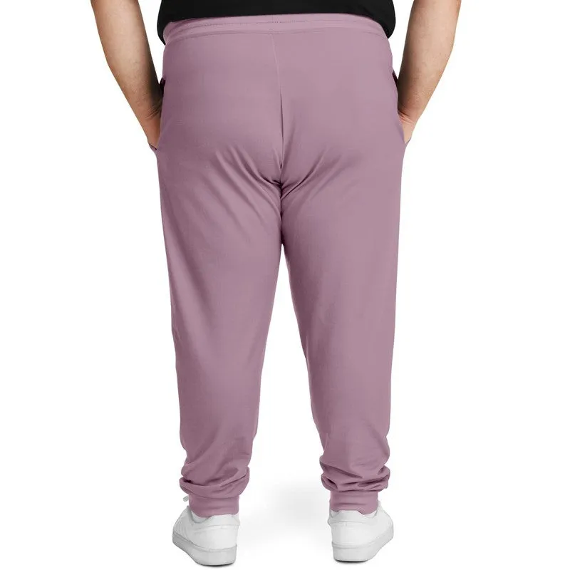 Shaded Pale Pastel Magenta Brown Joggers | Unisex | with PLUS sizes | C0M30Y0K30