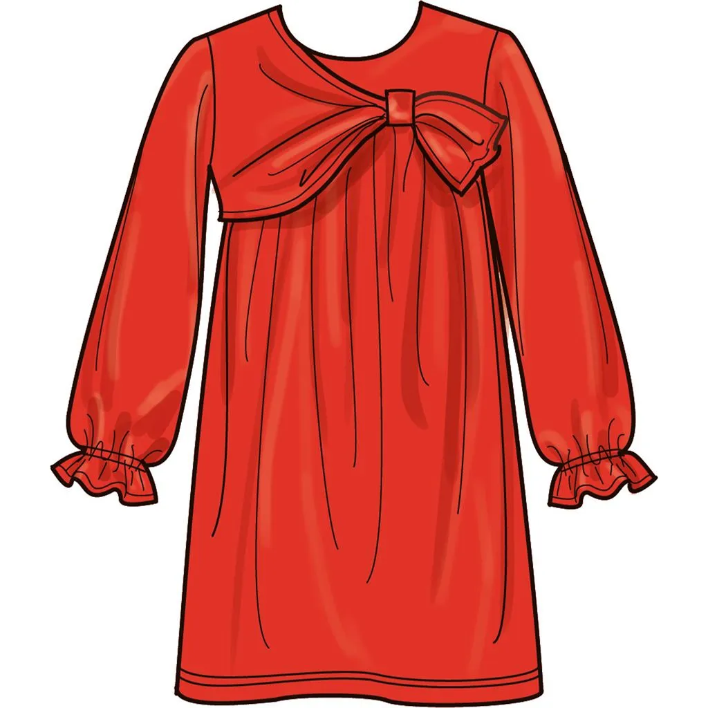Simplicity Sewing Pattern S3015 Girls' Top, Dress and Pants