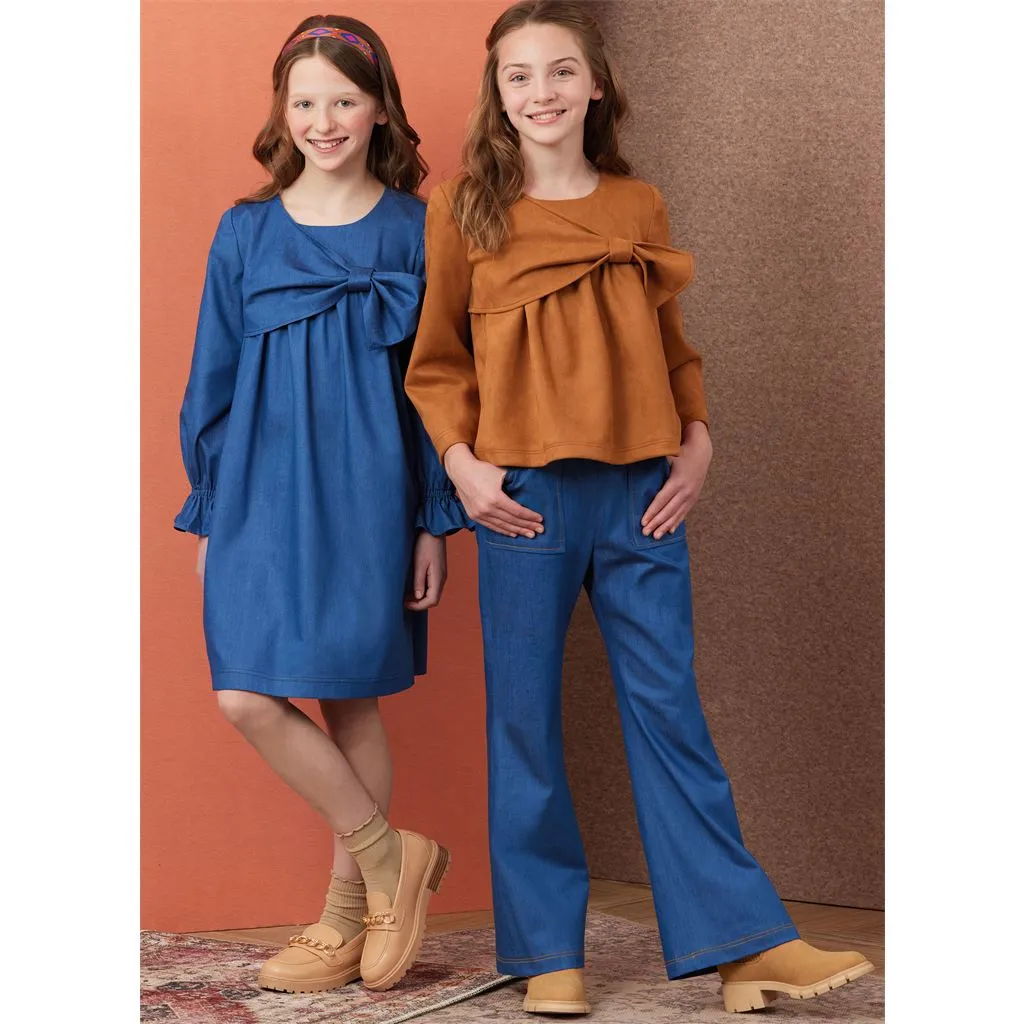 Simplicity Sewing Pattern S3015 Girls' Top, Dress and Pants