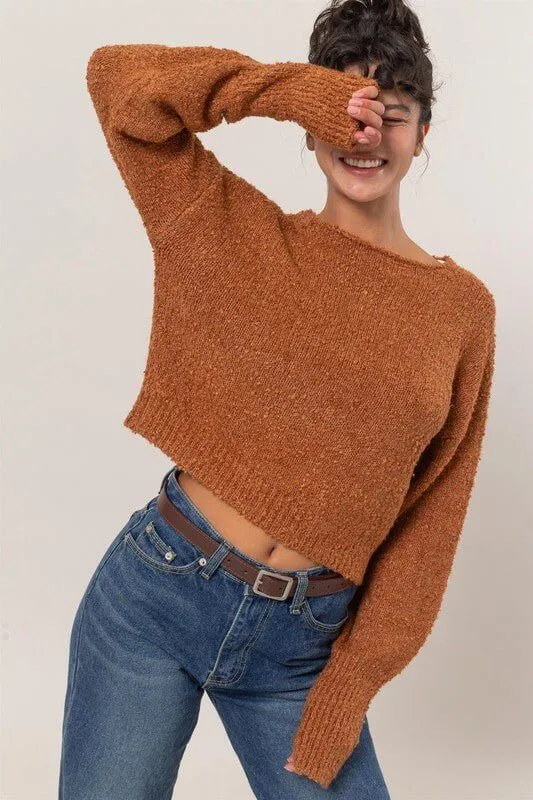 Size S - Good Things are Coming Cropped Sweater 3 COLORS!