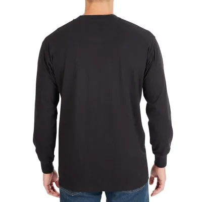Smith's Workwear Mens Long-Sleeve Henley Cotton Shirt