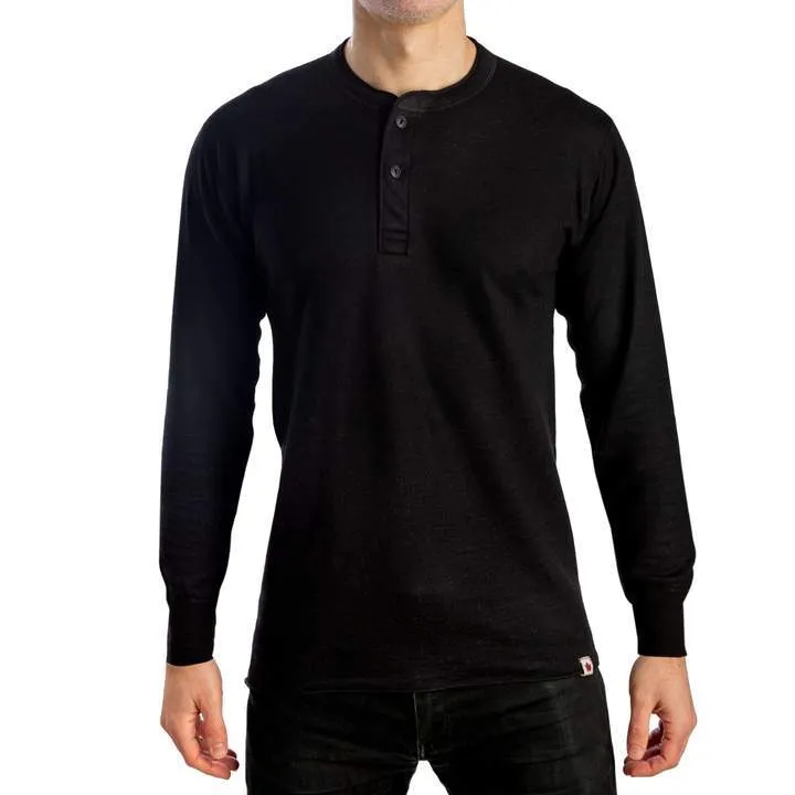 Stanfields Men's 1387 Merino Blend Two Layer Henley