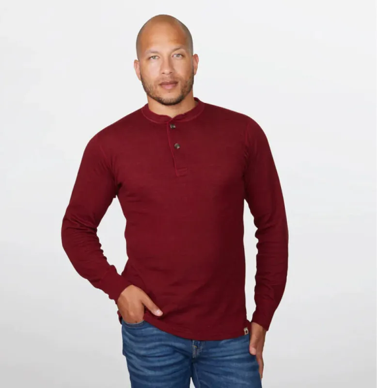 Stanfields Men's 1387 Merino Blend Two Layer Henley