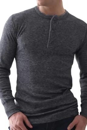 Stanfields Men's 1387 Merino Blend Two Layer Henley