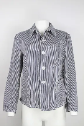 Striped Blue and White jacket – S