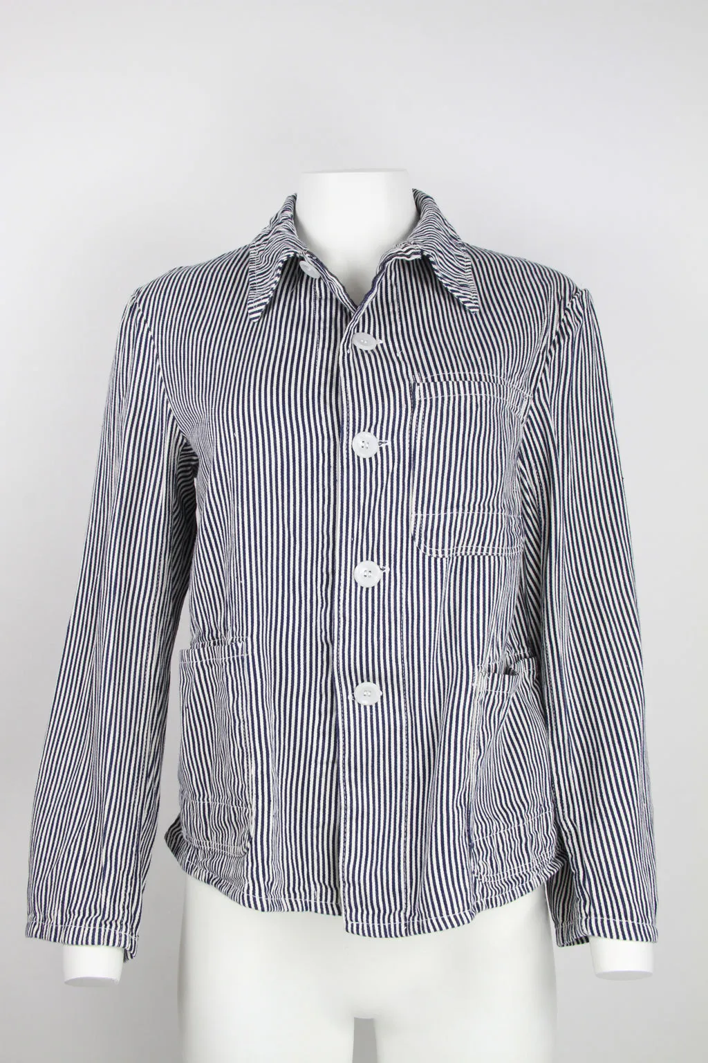 Striped Blue and White jacket – S