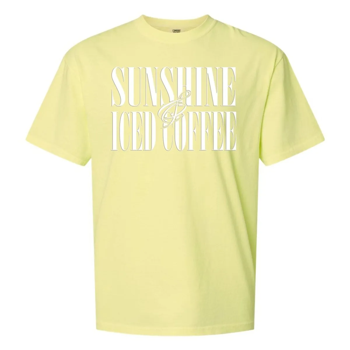 'Sunshine & Iced Coffee' PUFF T-Shirt