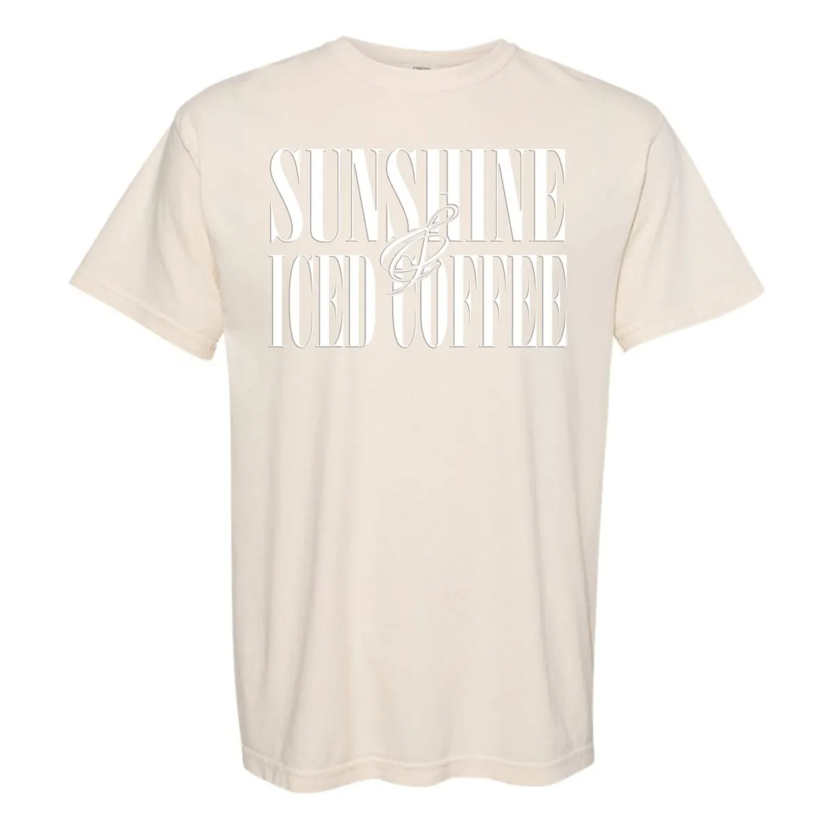 'Sunshine & Iced Coffee' PUFF T-Shirt