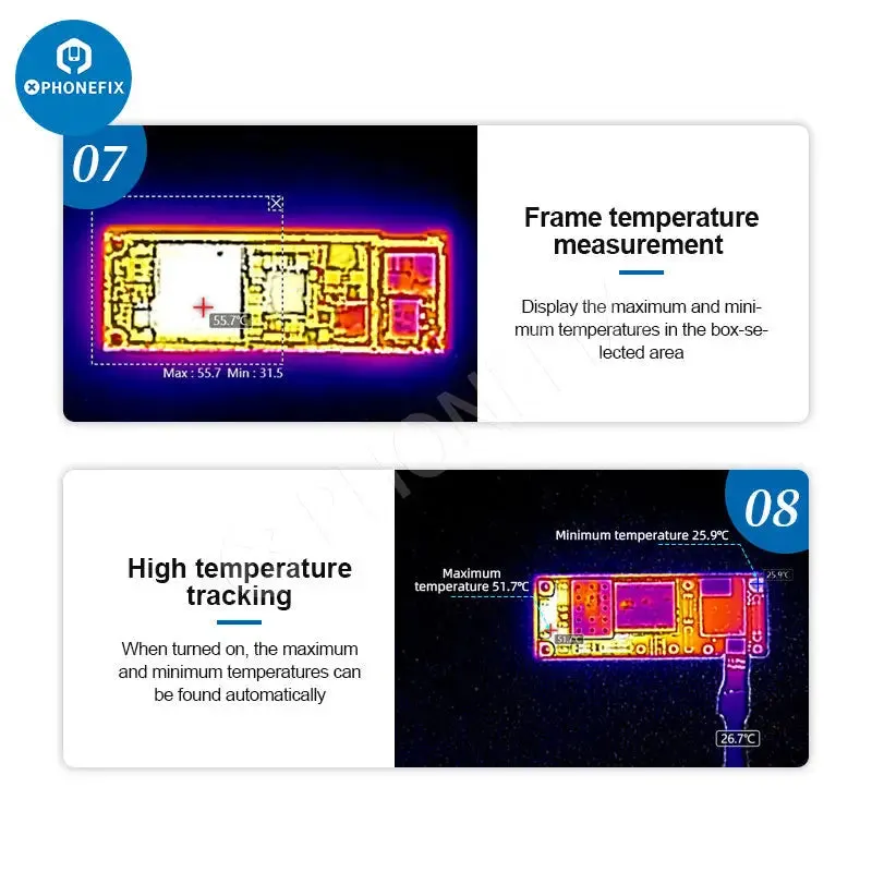 SUNSHINE ShortCam II Thermal Camera PCB Fault Diagnosis Instrument