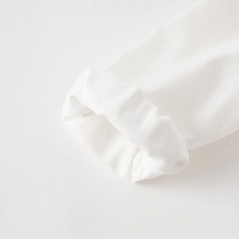Sweet Strawberry Girl Peter Pan Collar White Shirt